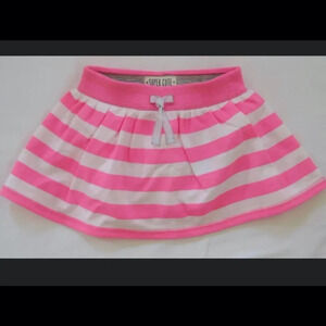 NWT Carter's Pink and White Striped Skort 2T